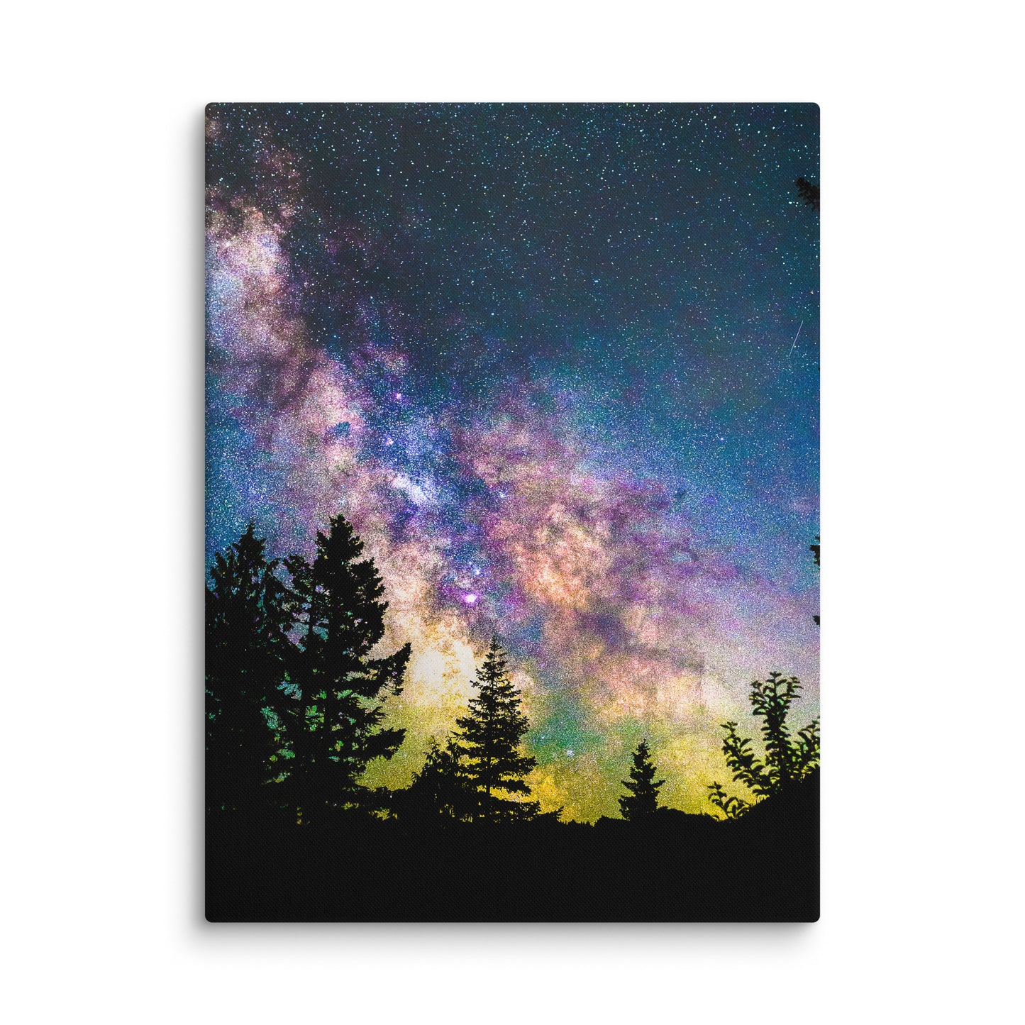 Glow, Milky Way From Index, Washington - Canvas Print