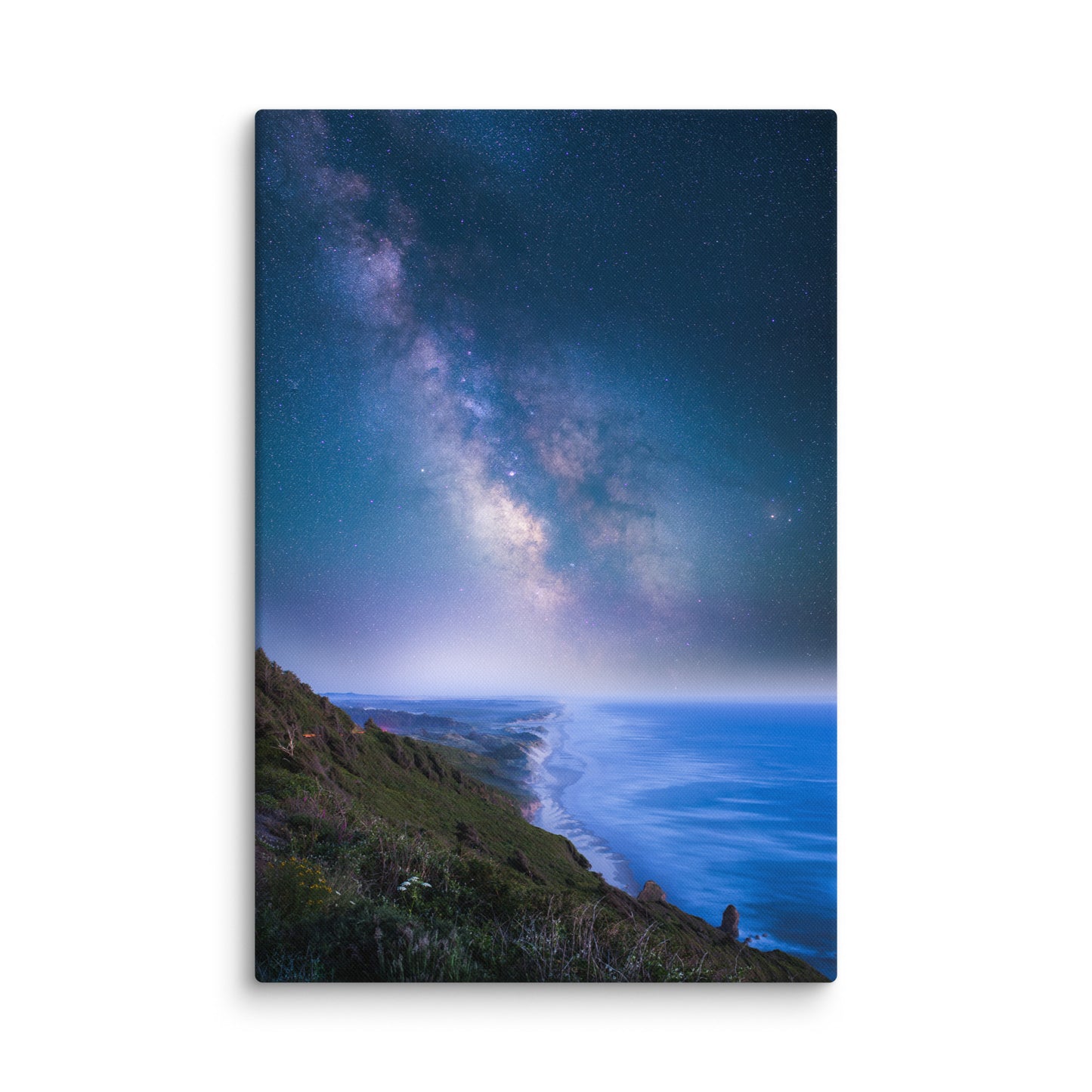 Edge of the Earth, Milky Way Over Florence, Oregon - Canvas Print