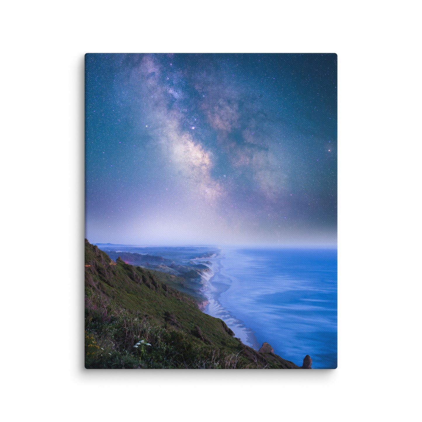 Edge of the Earth, Milky Way Over Florence, Oregon - Canvas Print