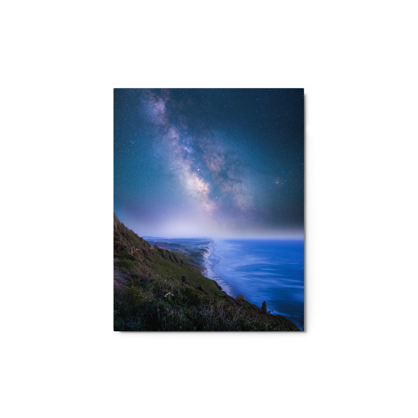 Edge of the Earth, Milky Way Over Florence, Oregon - Metal Print