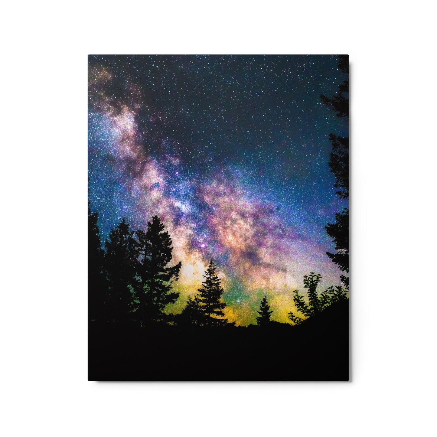 Glow, Milky Way From Index, Washington - Metal Print