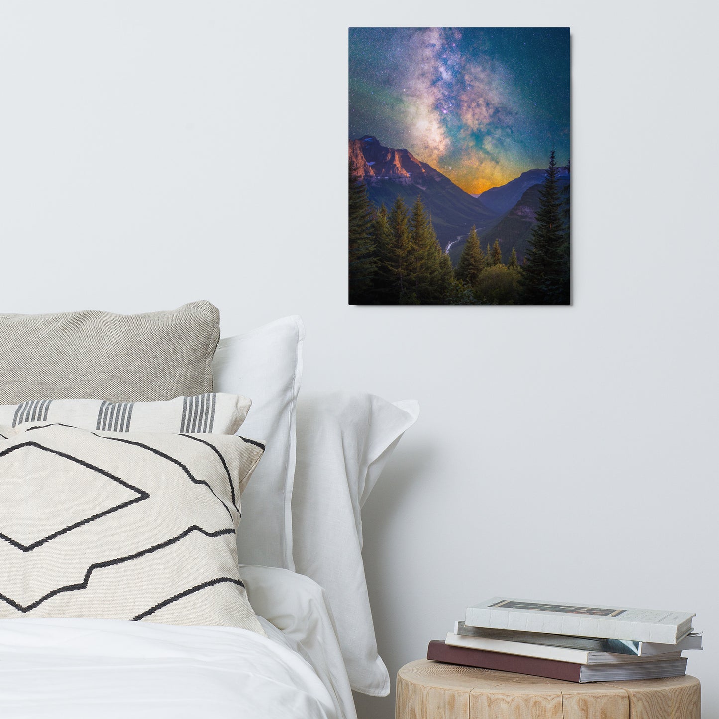 Going to the Sun Road, Milky Way From Glacier National Park, Montana - Metal Print