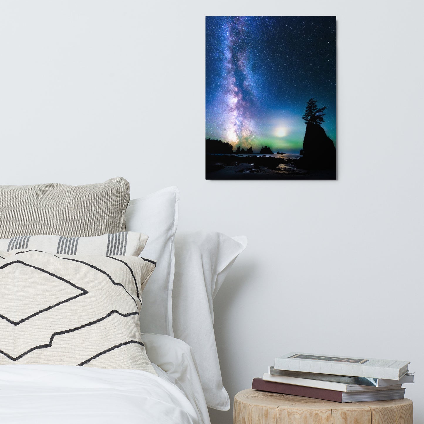 Ocean, Milky Way Over Shi Shi Beach/Ocean - Metal Print