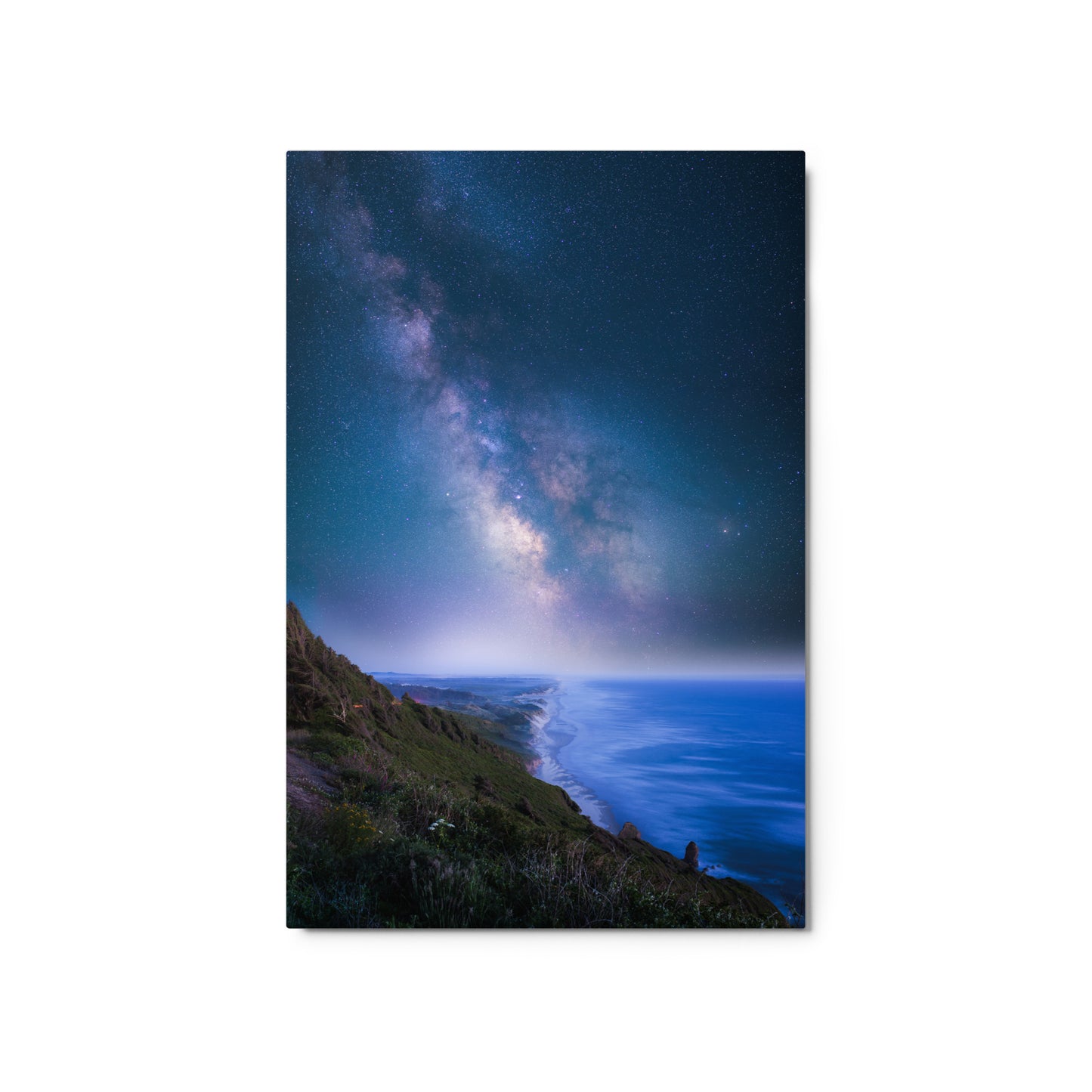 Edge of the Earth, Milky Way Over Florence, Oregon - Metal Print