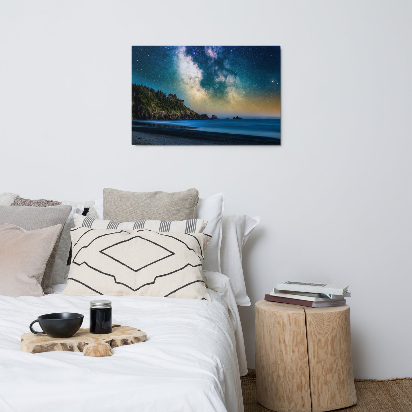 Milky Way Over La Push, Beach One - Metal Print