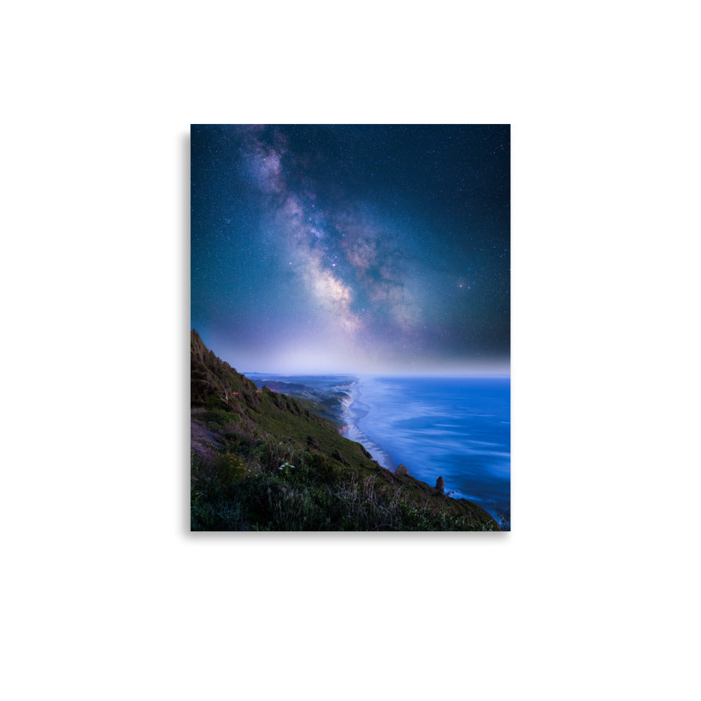 Edge of the Earth, Milky Way Over Florence, Oregon - Lustre Paper Print