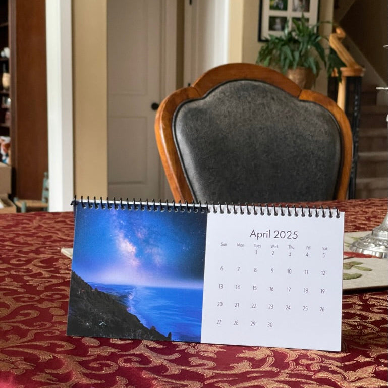 2026 Night Sky Art Photography Desk Calendar