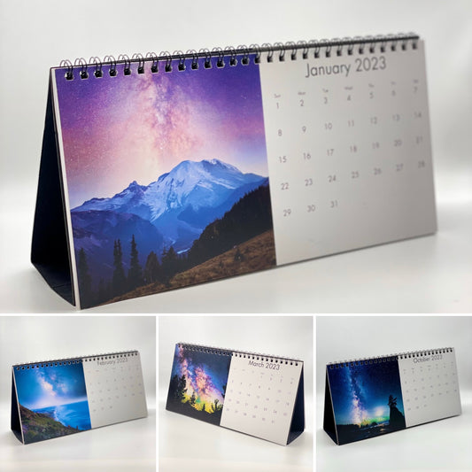 2025 Night Sky Art Photography Desk Calendar