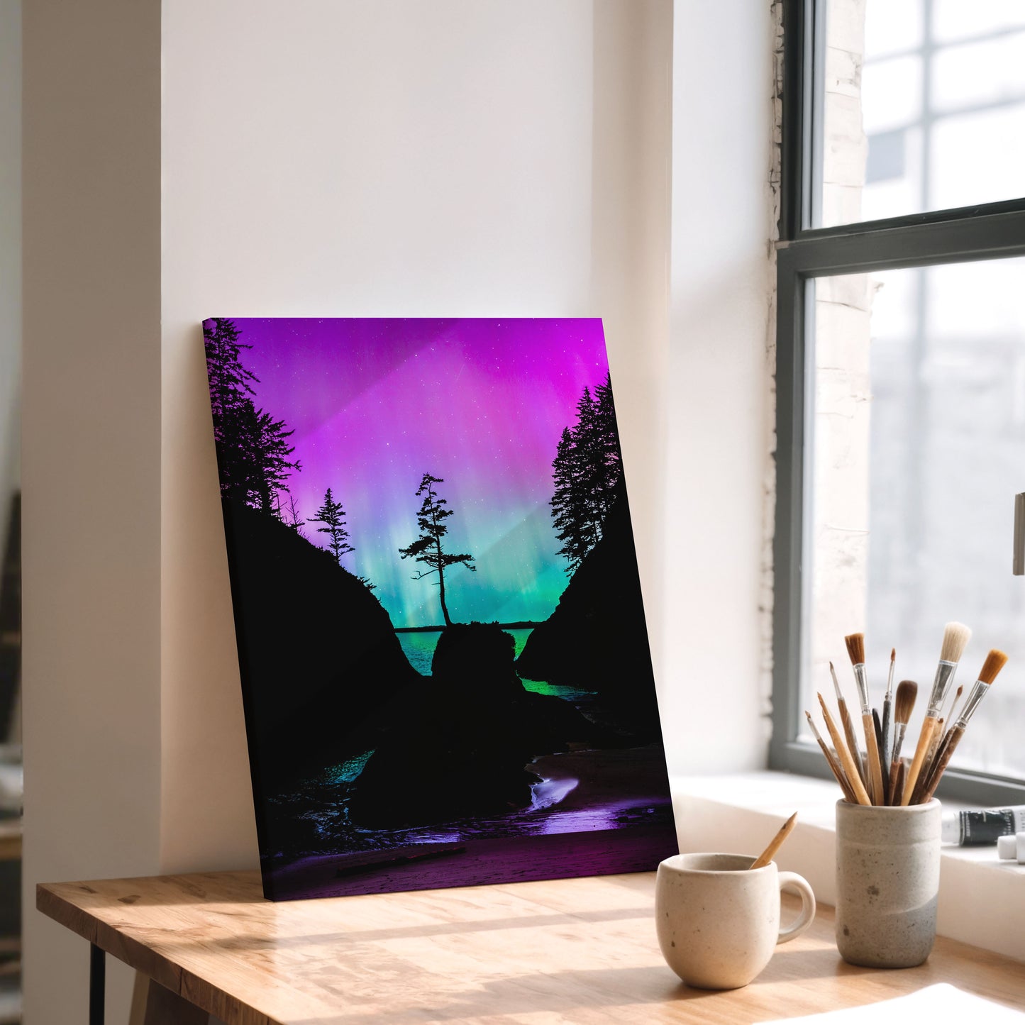 Aurora Borealis Over Deadman’s Cove - Canvas Print