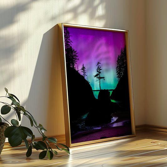 Aurora Borealis Over Deadman’s Cove - Lustre Paper Print