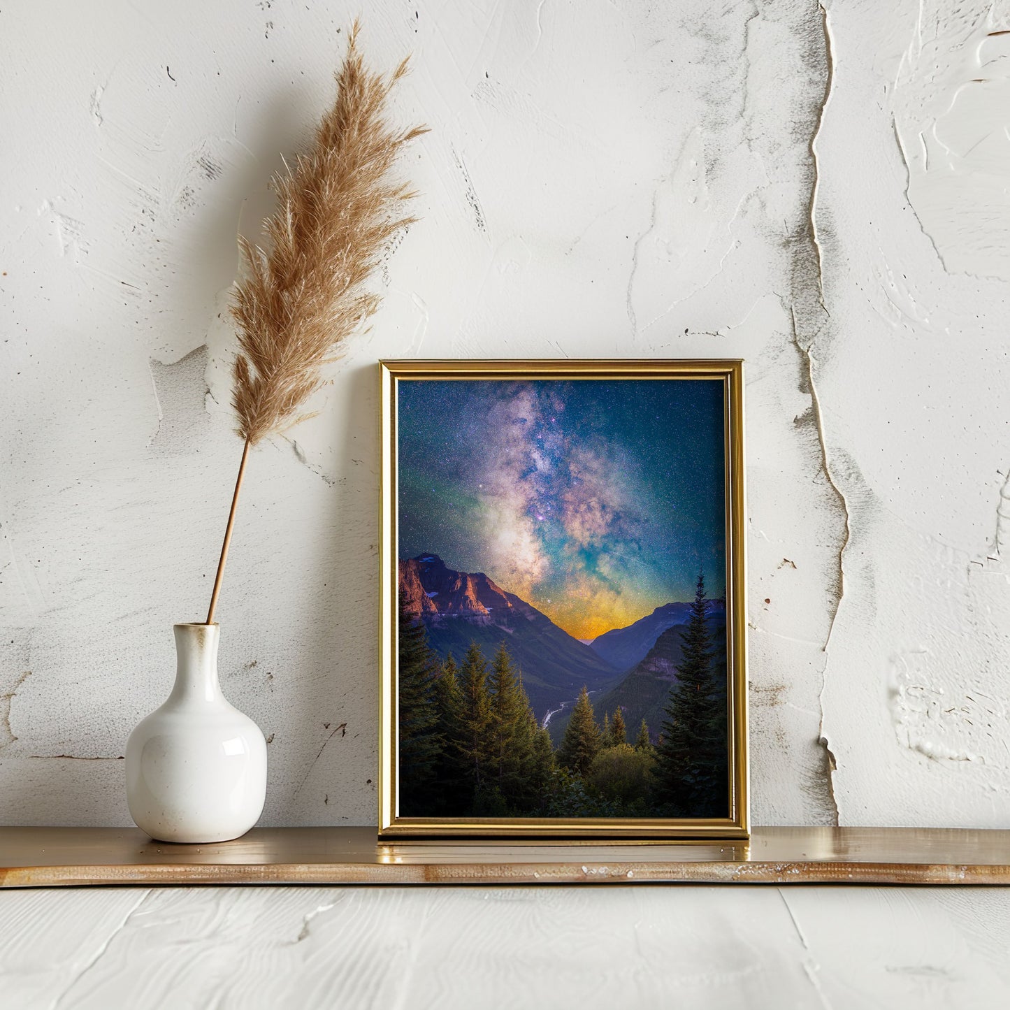Going to the Sun Road, Milky Way From Glacier National Park, Montana - Lustre Paper Print