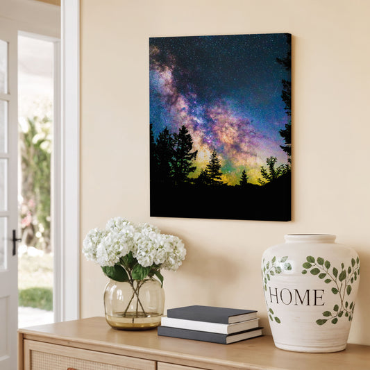 Glow, Milky Way From Index, Washington - Canvas Print