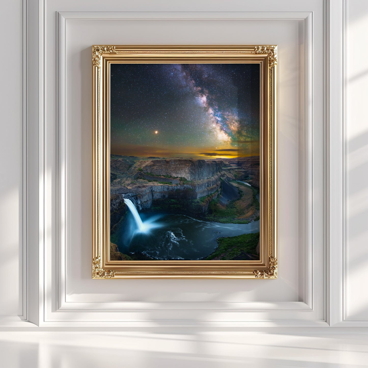 Milky Way Over Palouse Falls - Lustre Paper Print