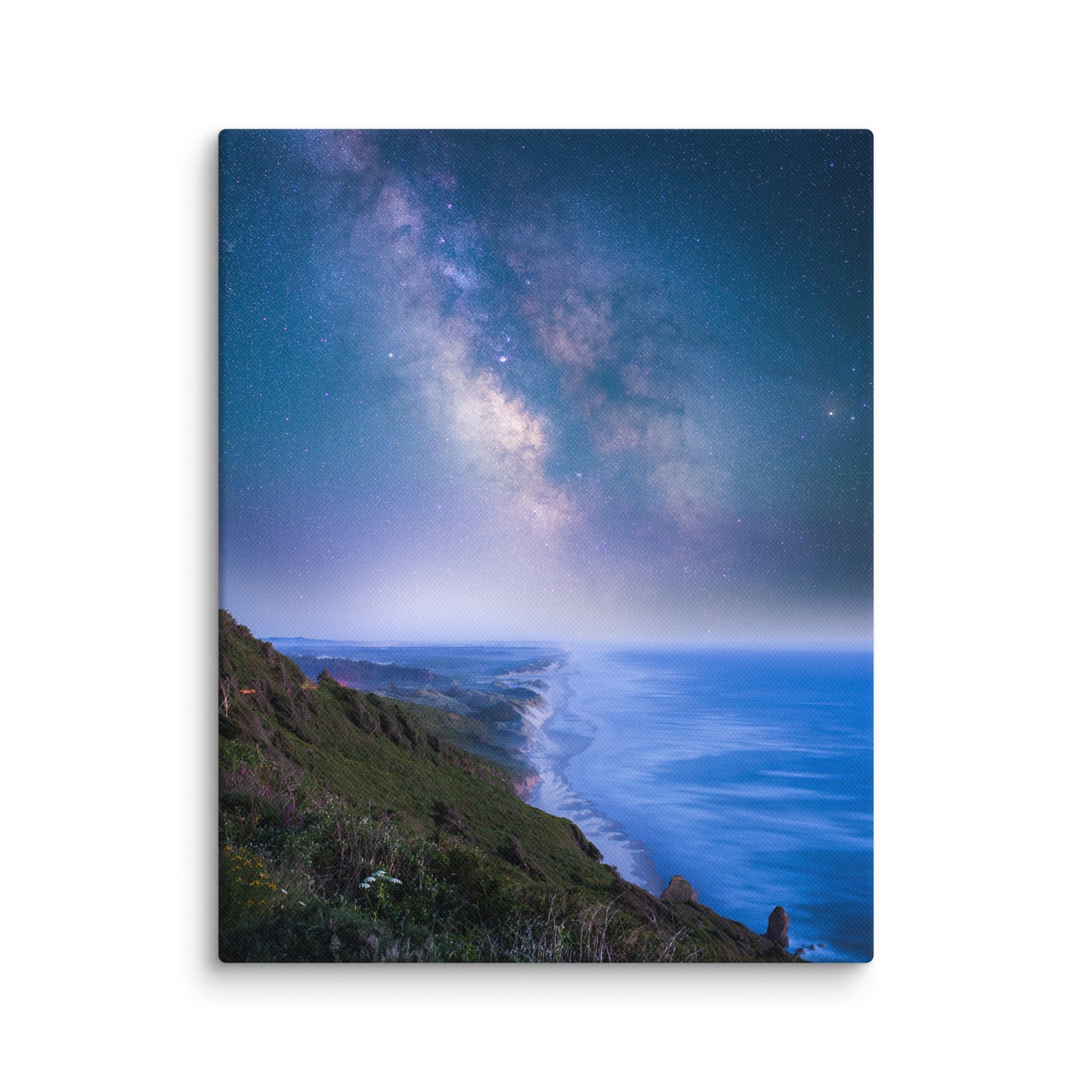 Edge of the Earth, Milky Way Over Florence, Oregon - Canvas Print