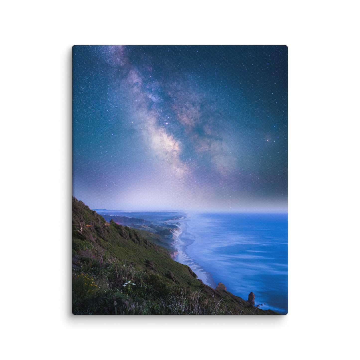 Edge of the Earth, Milky Way Over Florence, Oregon - Canvas Print