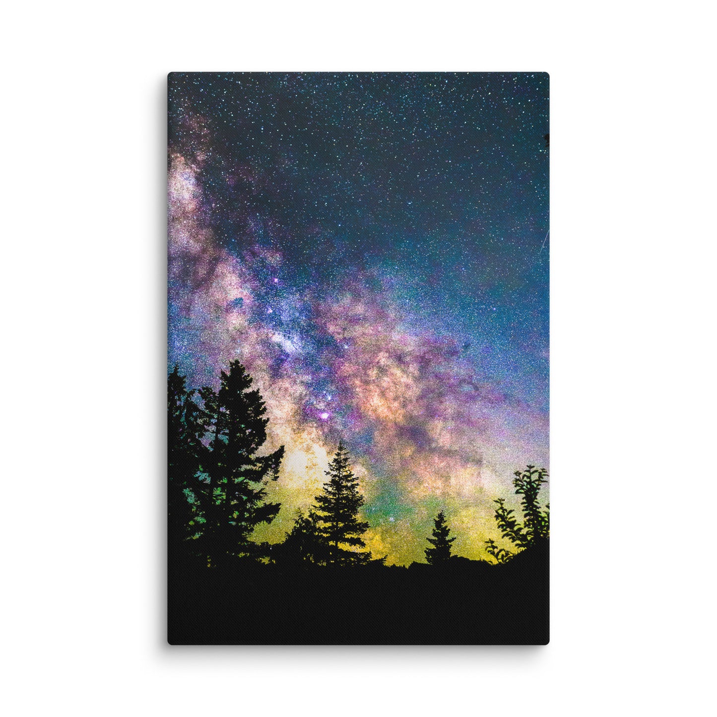Glow, Milky Way From Index, Washington - Canvas Print