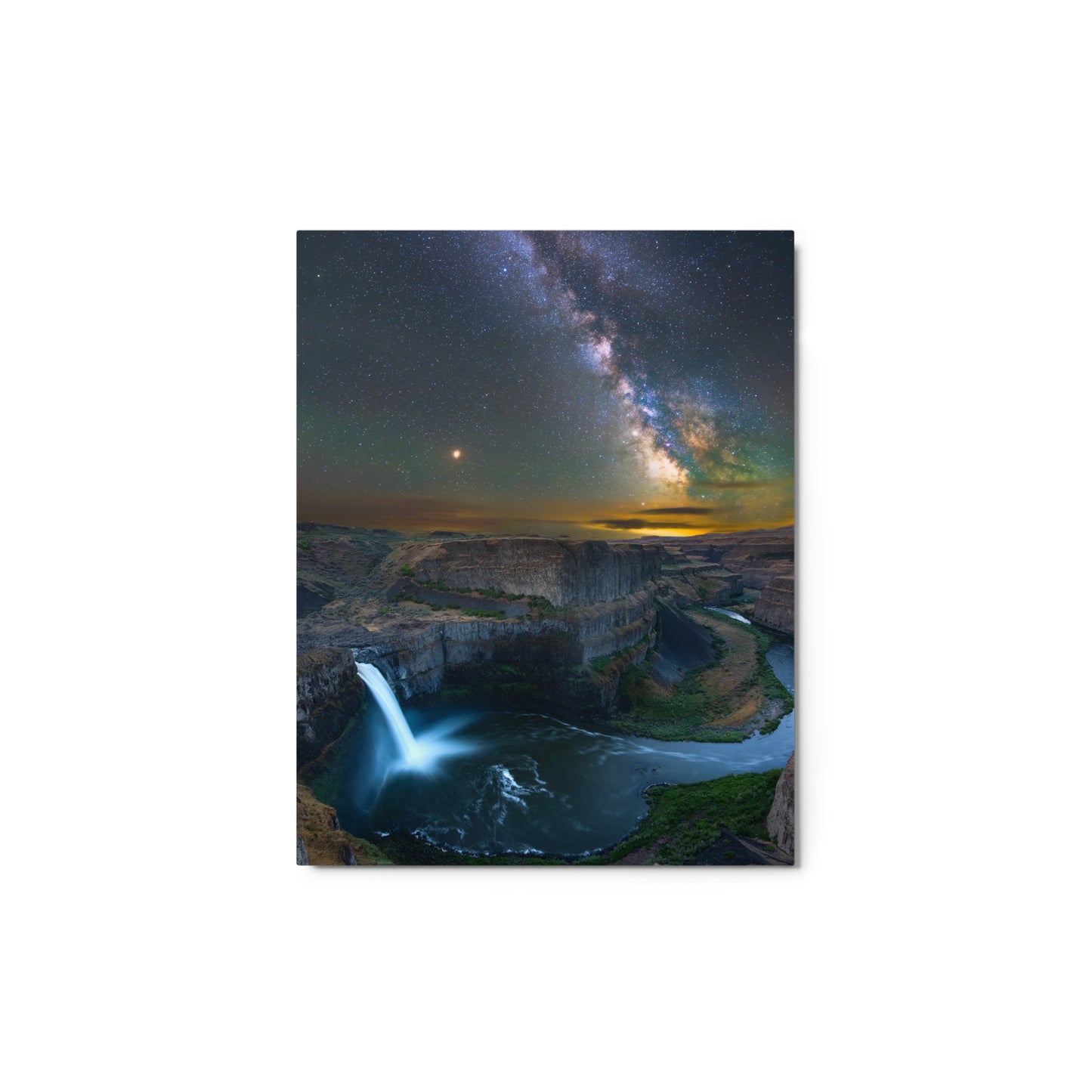 Milky Way Over Palouse Falls - Metal Print