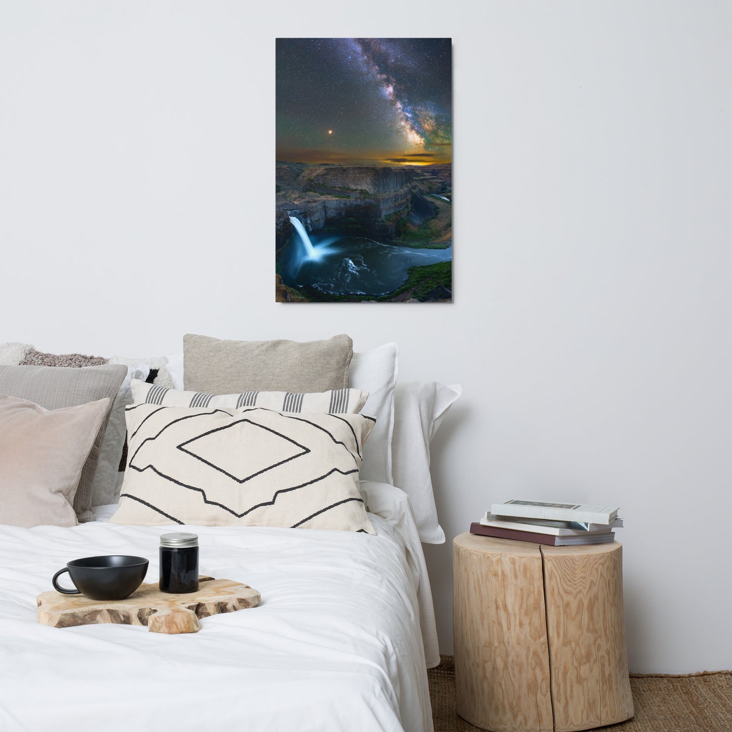 Milky Way Over Palouse Falls - Metal Print