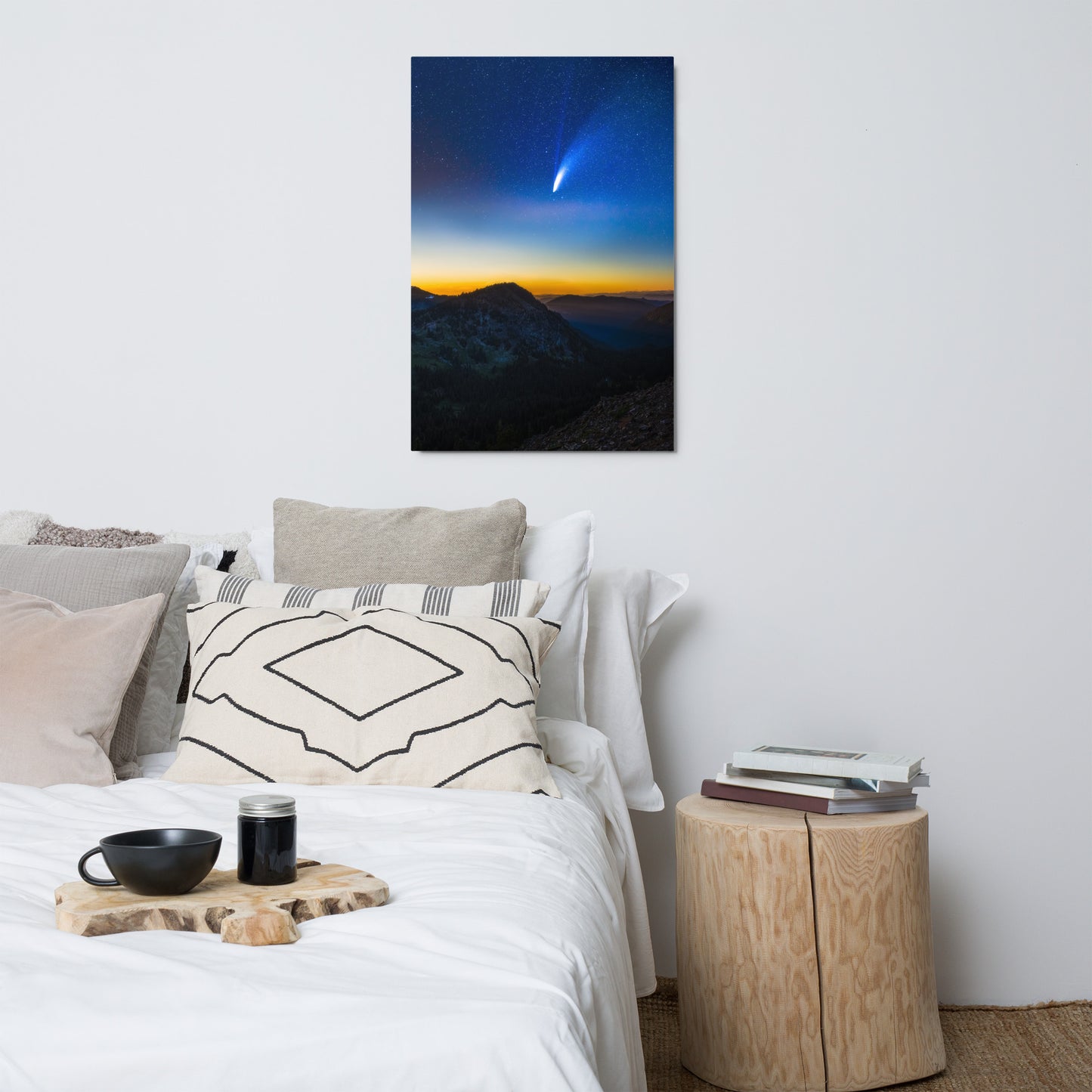 Comet Neowise From Sunrise Visitor Center, Mount Rainier National Park - Metal Print