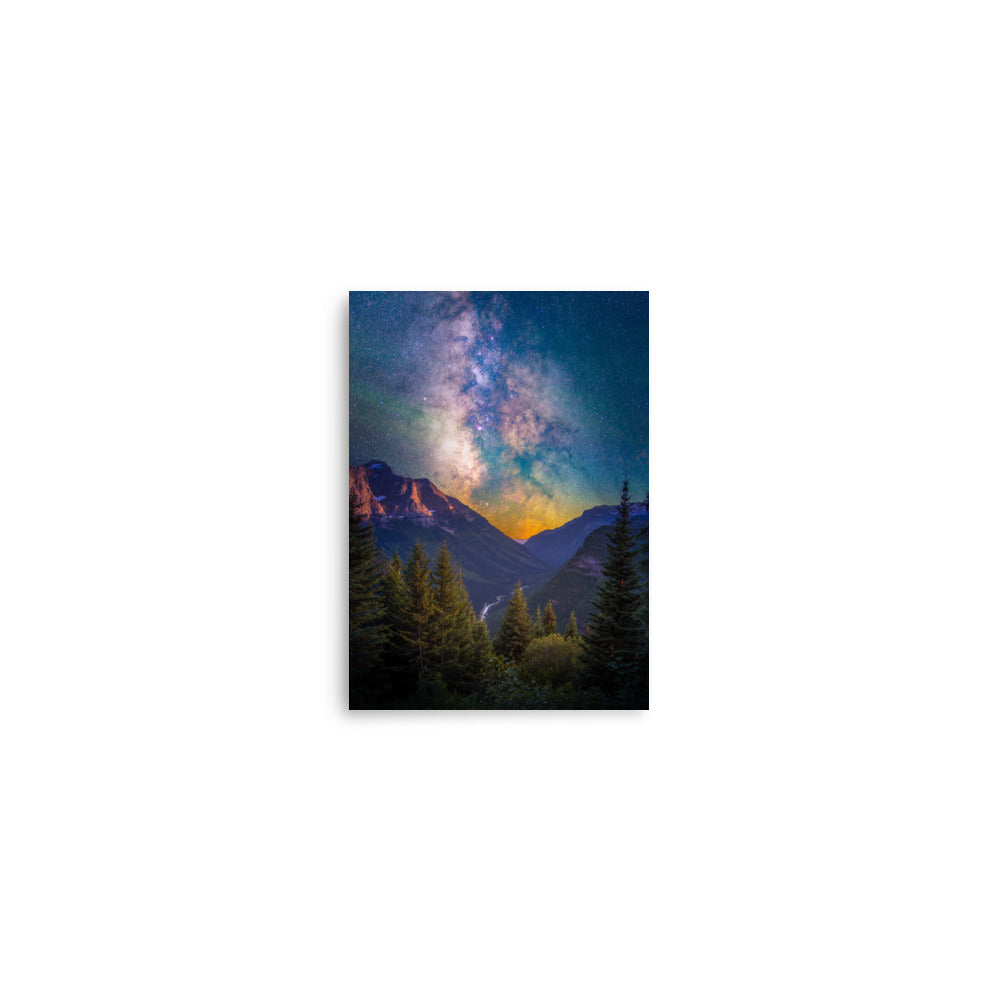 Going to the Sun Road, Milky Way From Glacier National Park, Montana - Lustre Paper Print