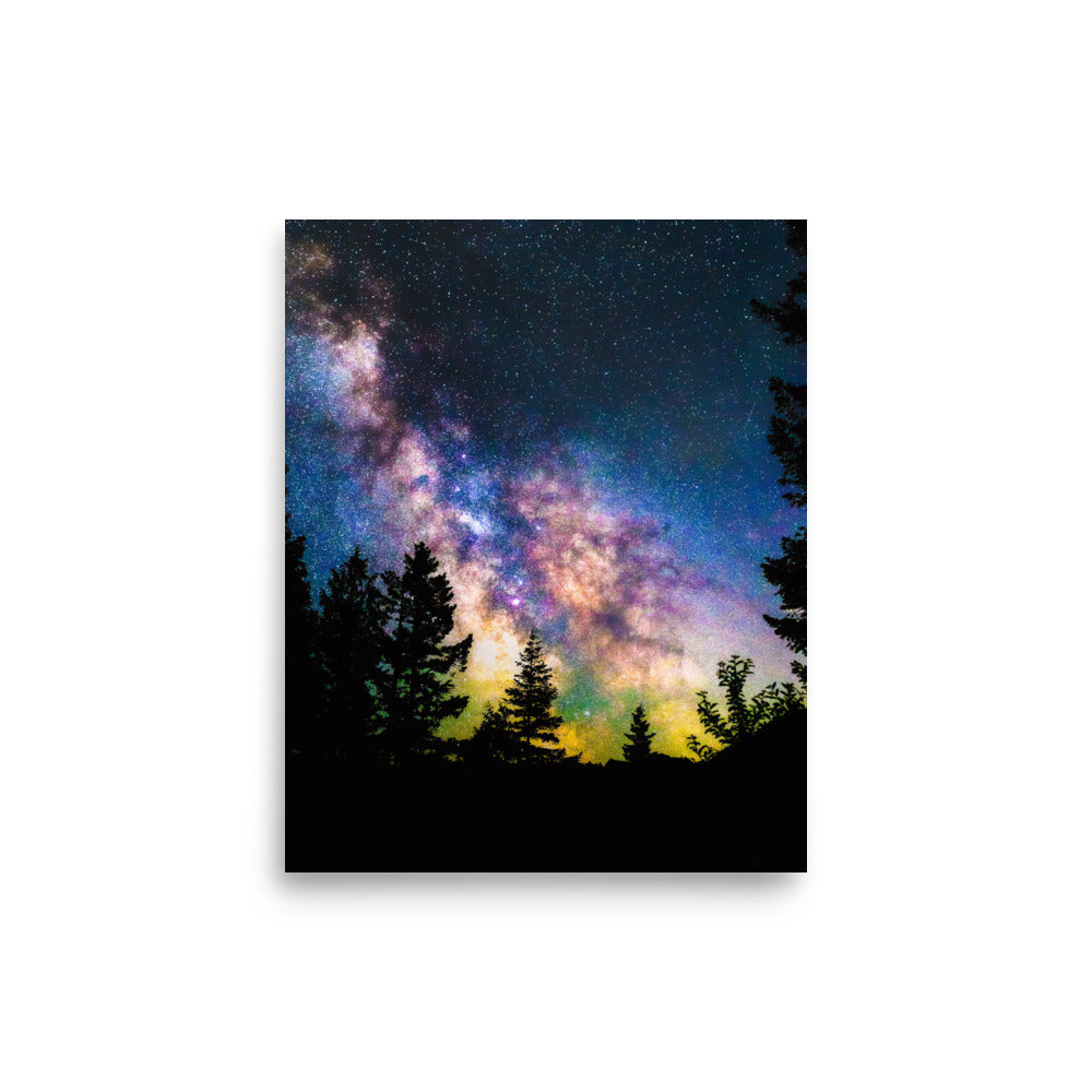 Glow, Milky Way From Index, Washington - Lustre Paper Print