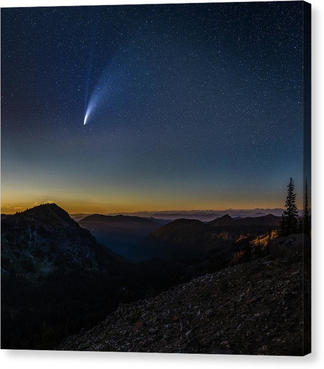 Comet Neowise from Sunrise Visitor Center - Canvas Print