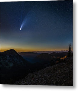 Comet Neowise from Sunrise Visitor Center - Metal Print