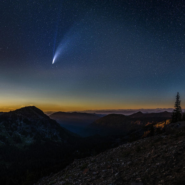 Comet Neowise from Sunrise Visitor Center - Art Print