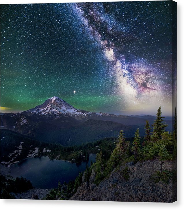 Lookout - Rainier From Tolmie Peak - Canvas Print